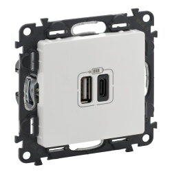 Legrand  753106 VLIFE 2xUSB-A+C 2MOD 3A UW