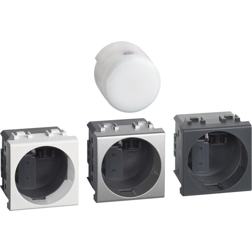 Bticino LED-Leuchte Tragbar für Netzausfall 2 Module