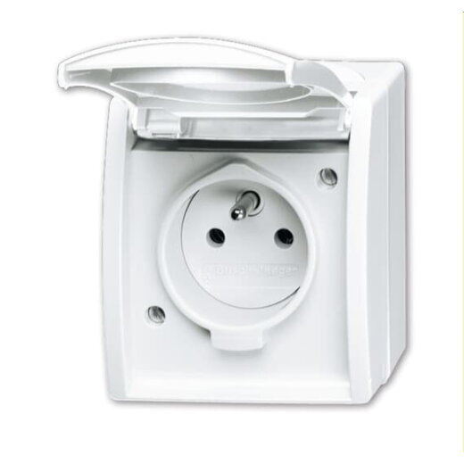 Busch-Jaeger Steckdoseneinsatz 20 MW-54-500 ocean, alpinweiß