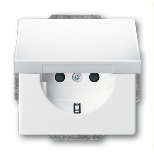 Busch-Jaeger Steckdoseneinsatz 20 EUKBR-84, weiß