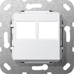 Gira Einsatz 562903 MJ RJ45 2f f. LexCom reinweiss