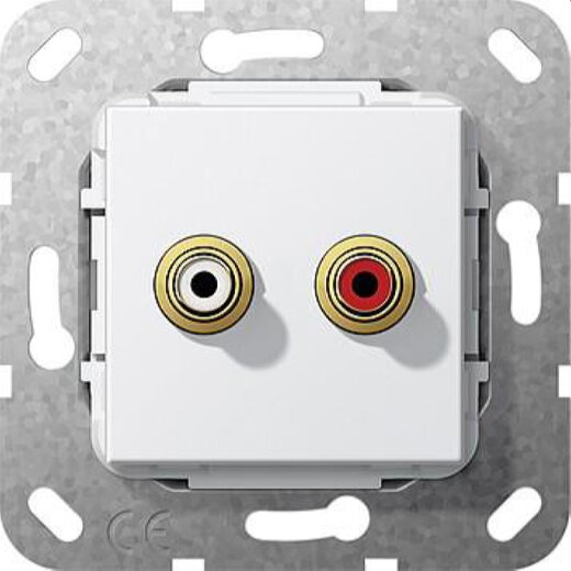 Gira Einsatz 563203 Loetanschluss reinweiss