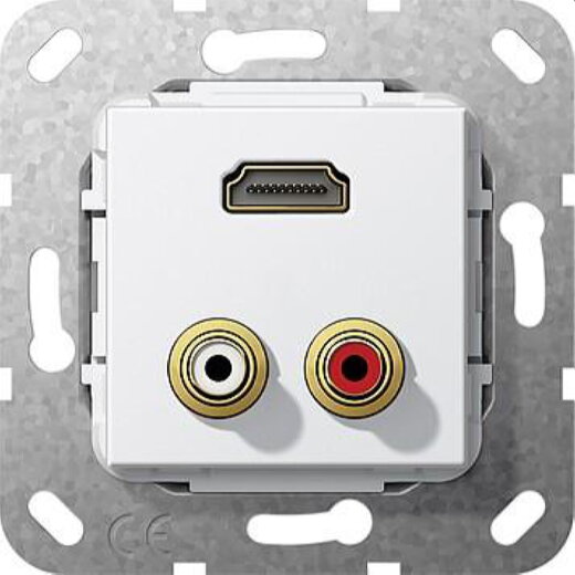 Gira Einsatz 567303 +HDMI 2.0a + HDR Kupplung rw