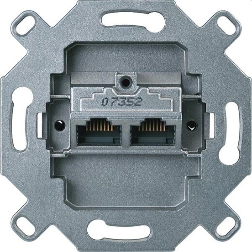 Merten Einsatz 465706 8/8 KAT 6 weiss