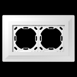 Jung Einputzadapter 3 mm 2-fach, LS ZERO PA982G125-3