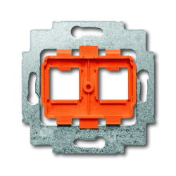 Busch-Jaeger Tragring 1819 2x ModularJack Sockel, orange