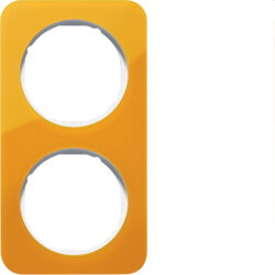 Berker Rahmen 10122339 orange transp/polarweiss...