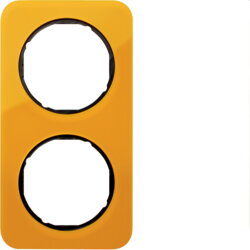 Berker Rahmen orange transparent/schwarz glänzend...