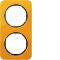 Berker Rahmen orange transparent/schwarz glänzend 10122334