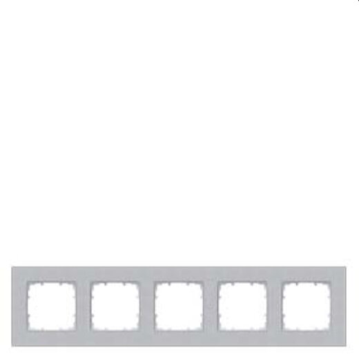 Siemens Rahmen 5fach alu-metallic 374x90mm 5TG1115-1