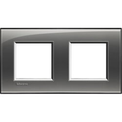 Bticino Rahmen LNA4802M2KF RAUCHGRAU 2x2-mod