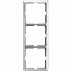 ELSO Rahmen 2043111 3fach SCALA edelstahleffekt