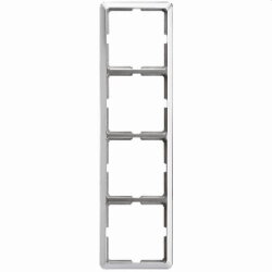 ELSO Rahmen 2044111 4fach SCALA edelstahleffekt