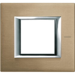 Bticino Rahmen HA4802NX titan gebürstet