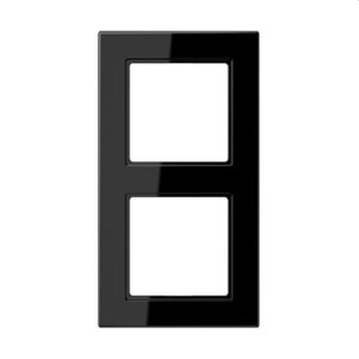 Jung Rahmen 2fach, Thermoplast, A 550, schwarz A5582BFSW