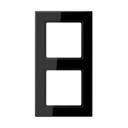 Jung Rahmen 2fach, Thermoplast, A 550, schwarz A5582BFSW