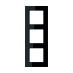 Jung Rahmen 3fach, Thermoplast, A 550, schwarz A5583BFSW