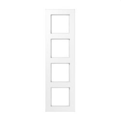 Jung Rahmen 4fach, Thermoplast, A 550, alpinweiß...