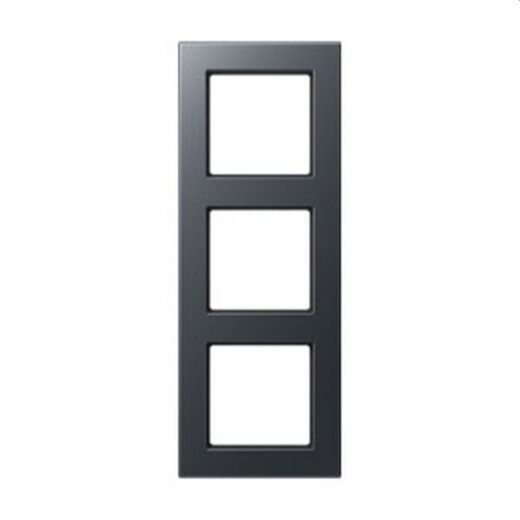 Jung Rahmen 3fach, Thermoplast lackiert, A 550, anthrazit matt A5583BFANM