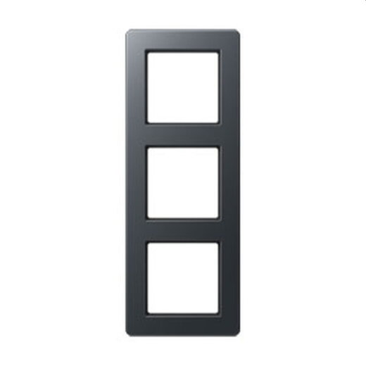 Jung Rahmen 3fach, Thermoplast lackiert, A FLOW, anthrazit matt AF583BFANM