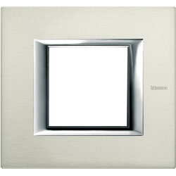 Bticino Rahmen HA4802XC aluminium gebürstet