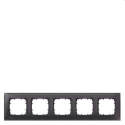 Siemens Rahmen 5fach Glas schwarz 5TG1205-2