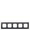 Siemens Rahmen 5fach Glas schwarz 5TG1205-2