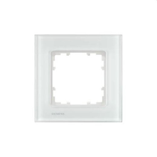Siemens Rahmen 1fach Glas weiss 5TG1201-1