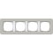 Gira Rahmen 0214412 4fach E3 Grau/Reinweiss