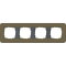 Gira Rahmen 0214426 4fach E3 Umbra/Anthrazit