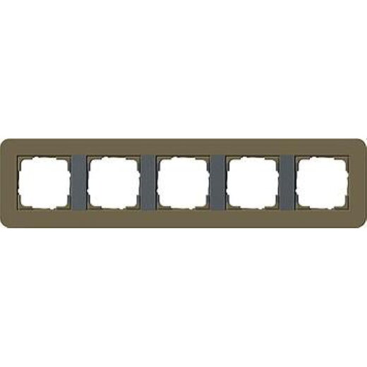 Gira Rahmen 0215426 5fach E3 Umbra/Anthrazit
