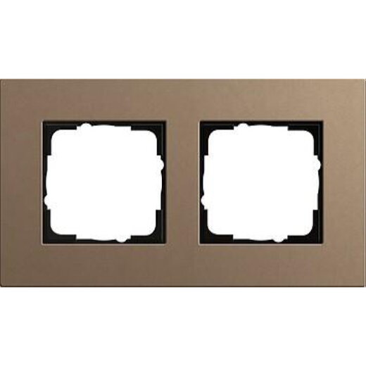 Gira Rahmen 0212221 2fach Esprit Lin.Mpx.Hellbraun