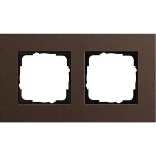 Gira Rahmen 0212223 2fach Esprit Lin.Mpx.Dunkelbraun