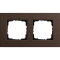 Gira Rahmen 0212223 2fach Esprit Lin.Mpx.Dunkelbraun