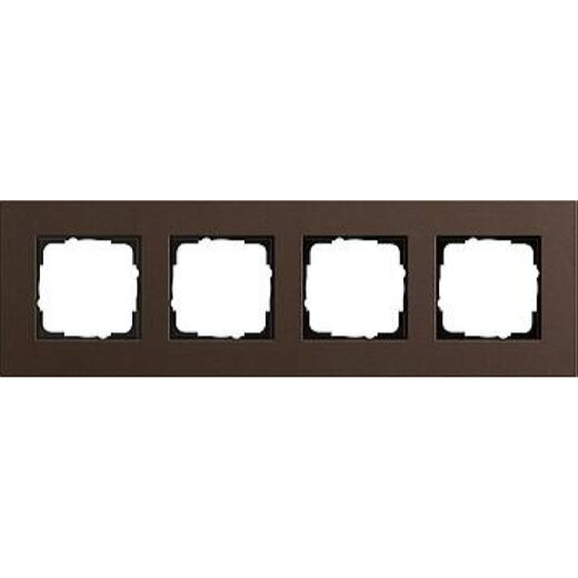Gira Rahmen 0214223 4fach Esprit Lin.Mpx.Dunkelbraun