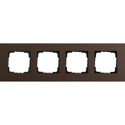 Gira Rahmen 0214223 4fach Esprit Lin.Mpx.Dunkelbraun