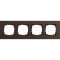 Gira Rahmen 0214223 4fach Esprit Lin.Mpx.Dunkelbraun