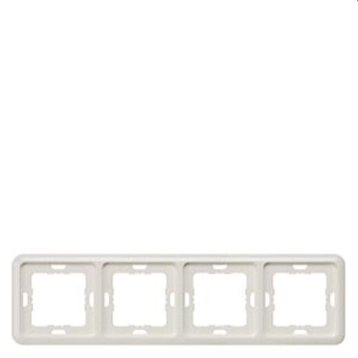 Siemens Rahmen 4fach titanweiss 5TG1814