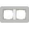 Gira Rahmen 0212412 2fach E3 Grau/Reinweiss
