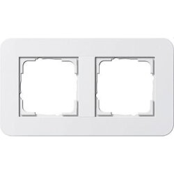 Gira Rahmen 0212410 2fach E3 Reinweiss/Reinweiss