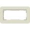 Gira Rahmen 1002417 2fach E3 Sand/Reinweiss