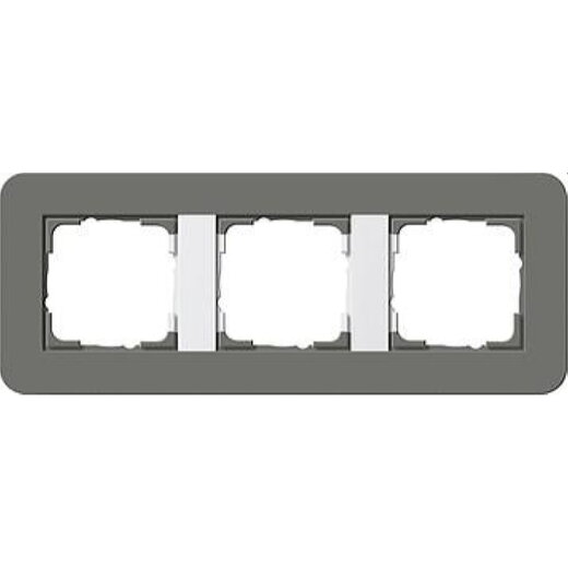 Gira Rahmen 0213413 3fach E3 Dunkelgrau/Reinweiss