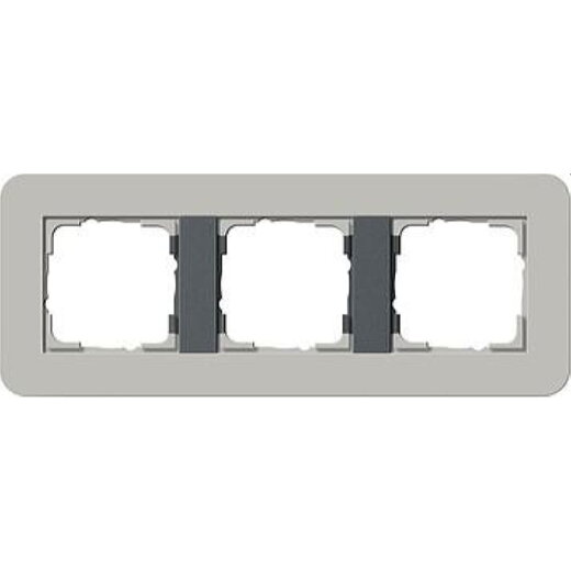 Gira Rahmen 0213422 3fach E3 Grau/Anthrazit