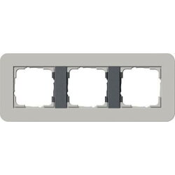 Gira Rahmen 0213422 3fach E3 Grau/Anthrazit