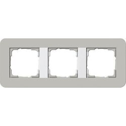 Gira Rahmen 0213412 3fach E3 Grau/Reinweiss