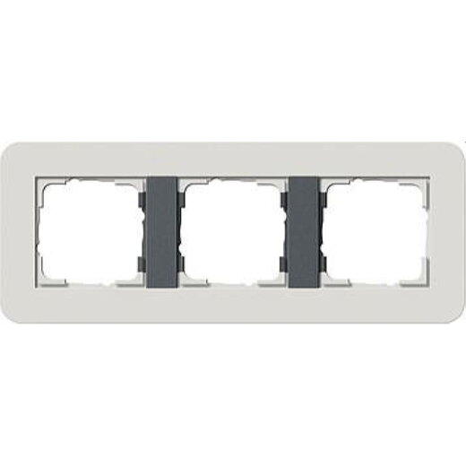 Gira Rahmen 0213421 3fach E3 Hellgrau/Anthrazit