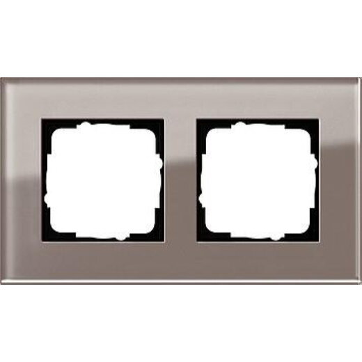 Gira Rahmen 0212122 2fach Esprit Glas Umbra