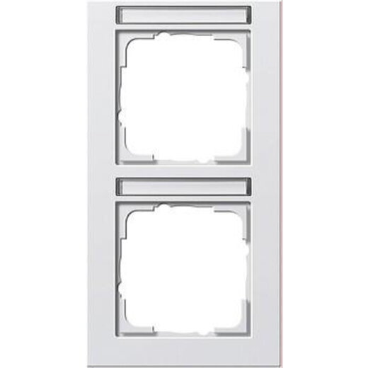 Gira Rahmen 110229 2fach BSF senkr. E2 reinweiss