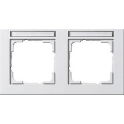 Gira Rahmen 109229 2fach BSF waager. E2 reinweiss