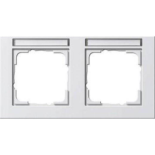 Gira Rahmen 109222 2fach BSF waag E2 rw matt